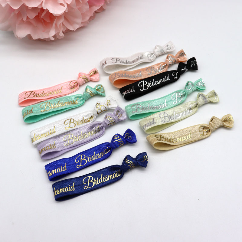 Bride tribe hair ties