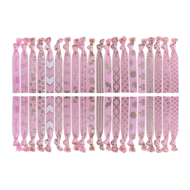 Élastiques à cheveux roses